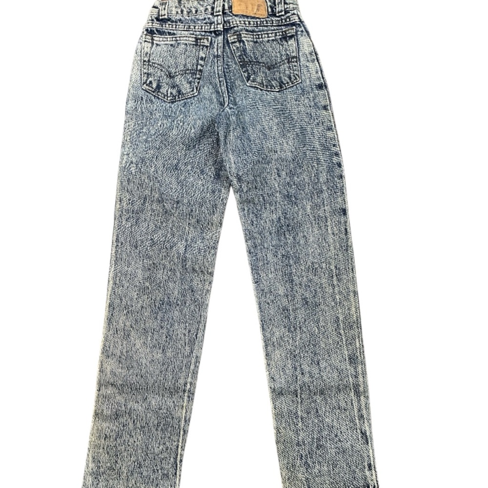 Vintage Levi’s 90s acid wash denim jeans USA made youth 7/8 slim